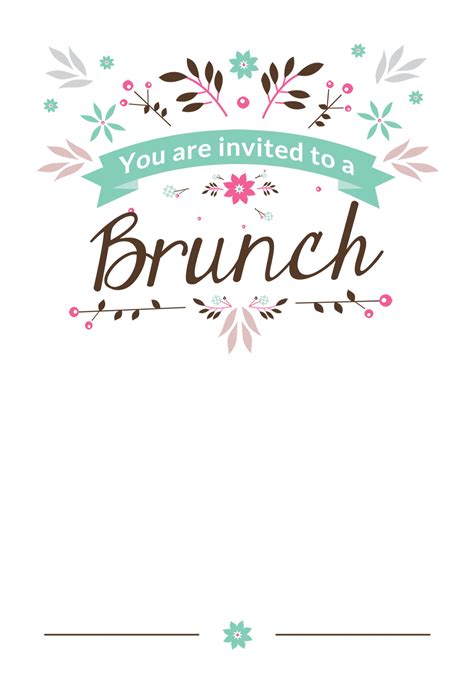 Free brunch invite template 3