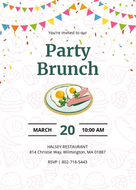 Free brunch invite template 5