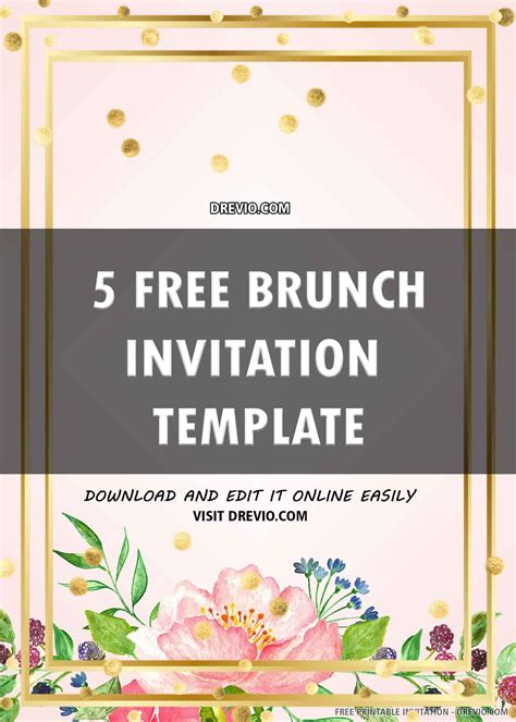 Free brunch invite template 7