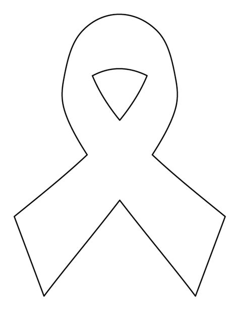 Free Cancer Ribbon Template