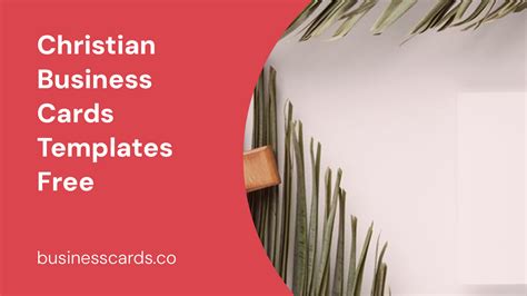 Free Christian business card template resources