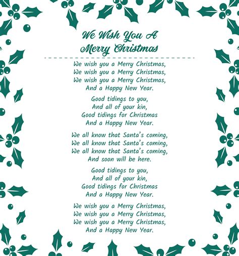 Free Christmas Lyrics