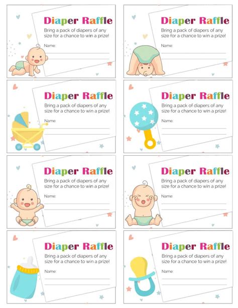 Free Diaper Raffle Printables