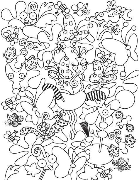 Free Doodle Coloring Pages