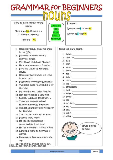 Free English Worksheets