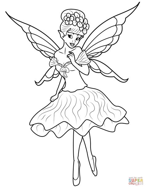 Free fairy coloring pages