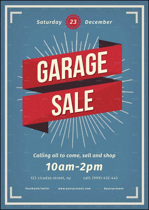 Free Garage Sale Flyer Template