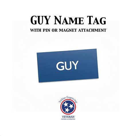 Free Guy Name Tag Templates