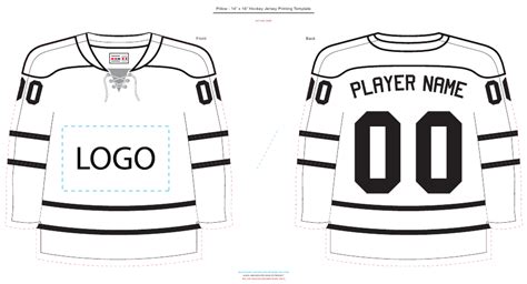 Free Hockey Jersey Templates