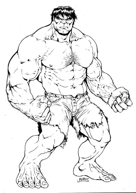 Free Hulk coloring pages for printing