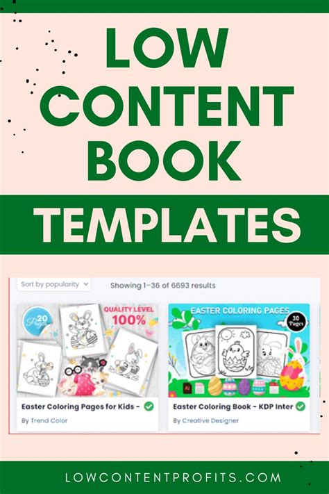 Free Low Content Book Templates