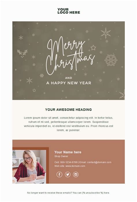 Free Mailchimp Templates for Christmas