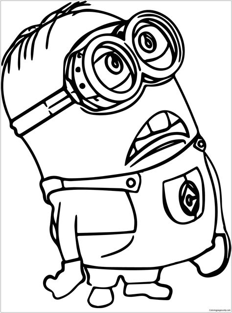 Free Minion coloring pages