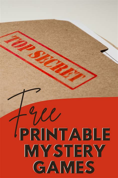 Free Murder Mystery Templates