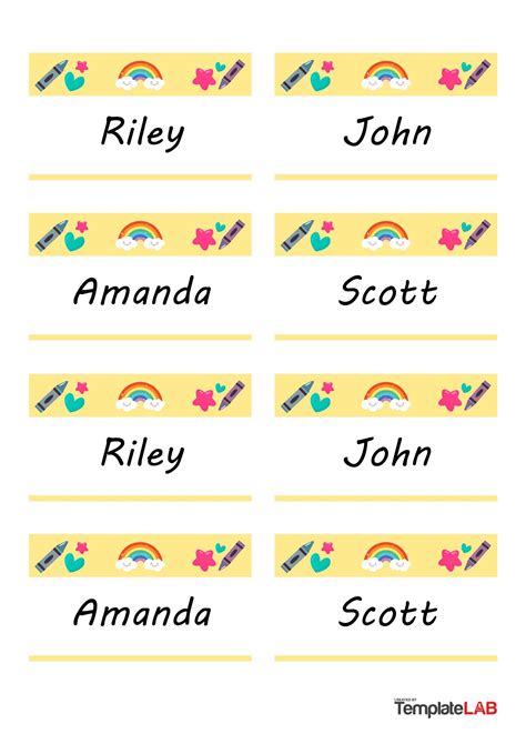 Free Name Tag Templates