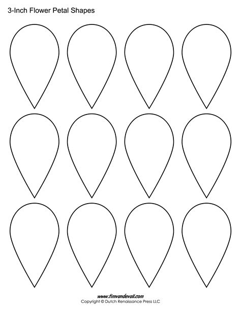 Free petal printables