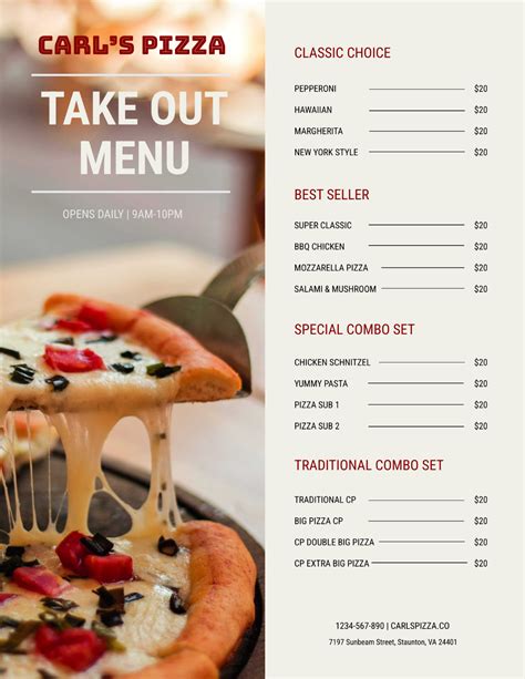 Free pizza templates for download