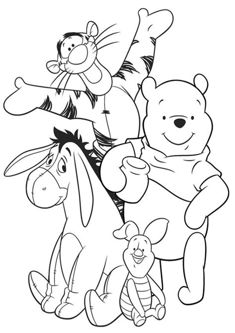 Free Pooh Coloring Pages