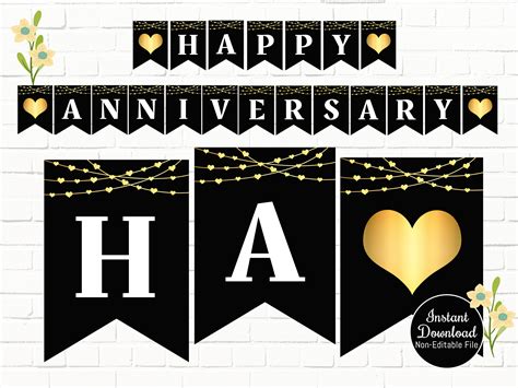 Free Printable Anniversary Banner Templates