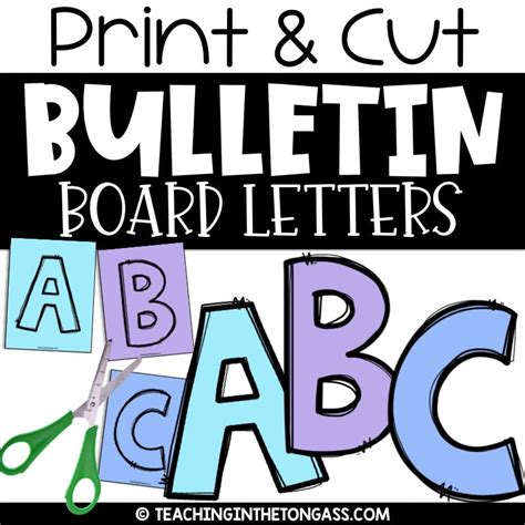 Free printable bulletin board letters