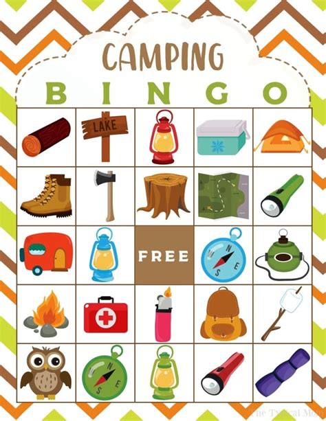 Free Printable Camping Bingo Templates