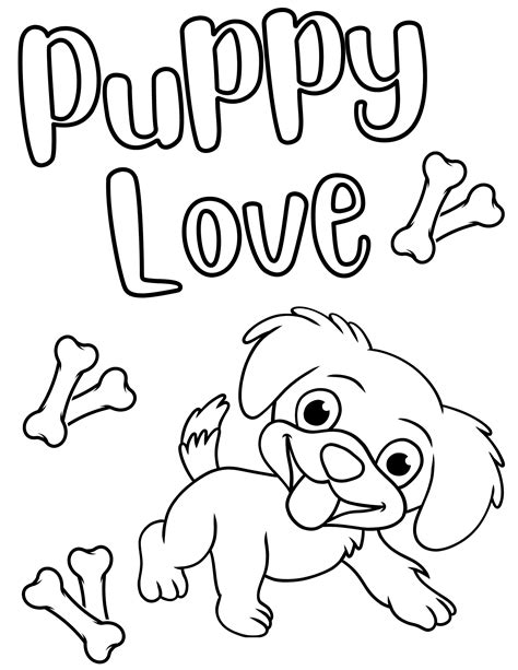 Free printable dog coloring pages