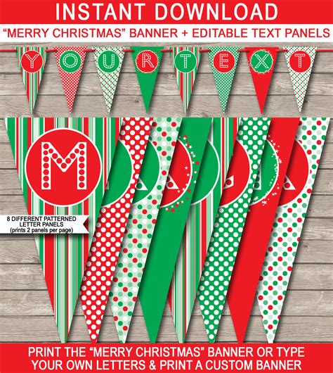 Free Printable Holiday Banner Templates