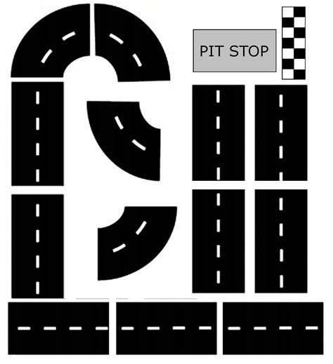 Free Printable Race Track Templates