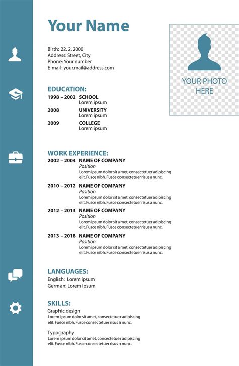 Description of Free Printable Resume Templates