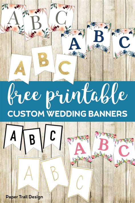 Free Printable Wedding Banner Templates