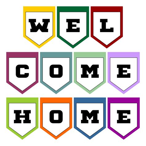 Free Printable Welcome Banner Templates