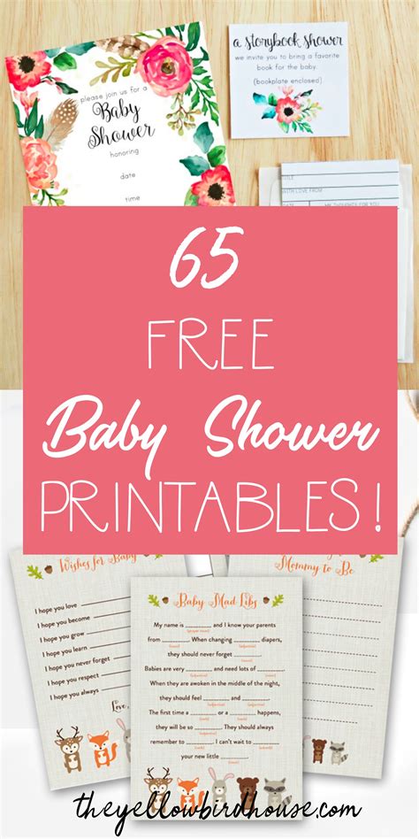 Free Printables for Baby Showers