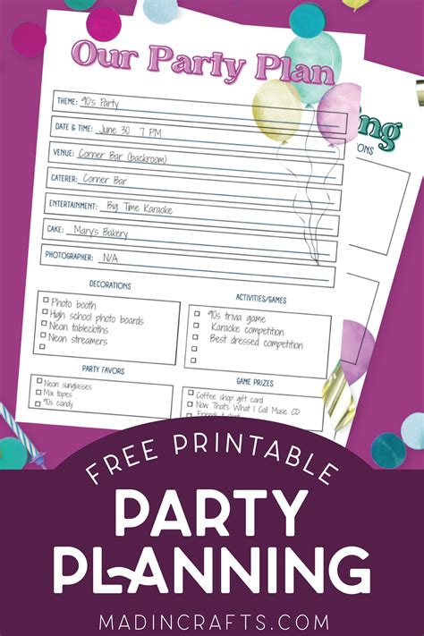 Free Printables for Entertaining