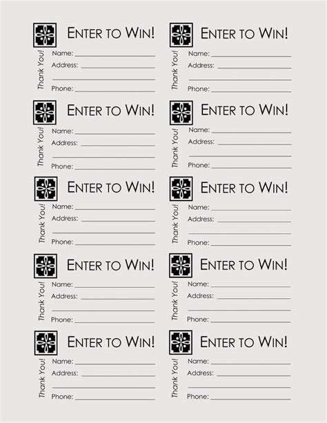 Free Raffle Templates Download