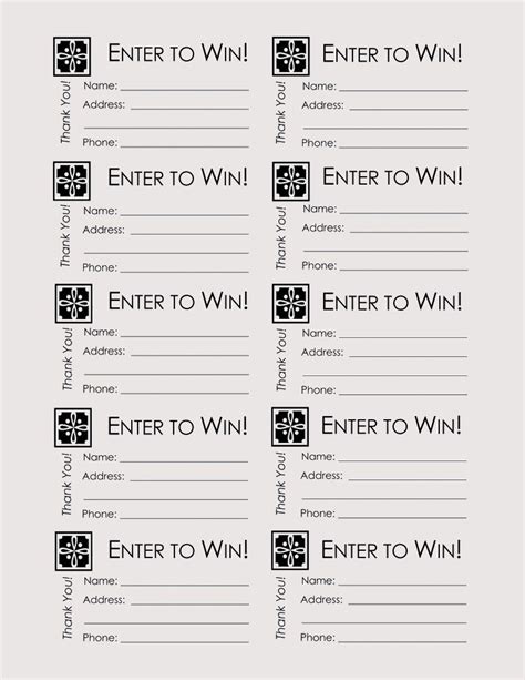 Free Raffle Templates