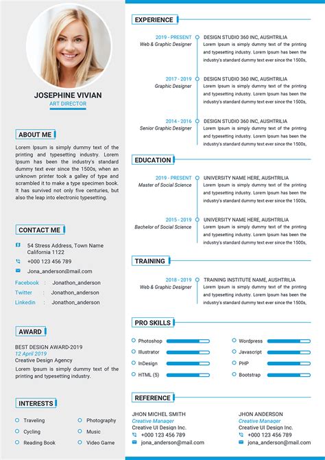 Free resume template 4