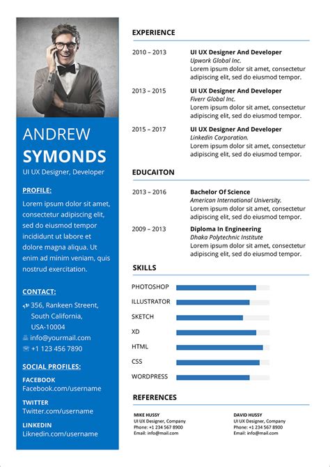 Free resume template 5