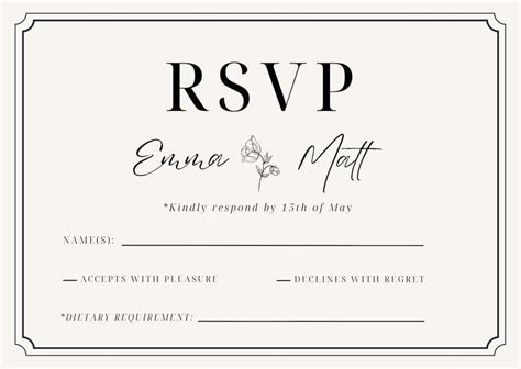 5 Free RSVP Templates