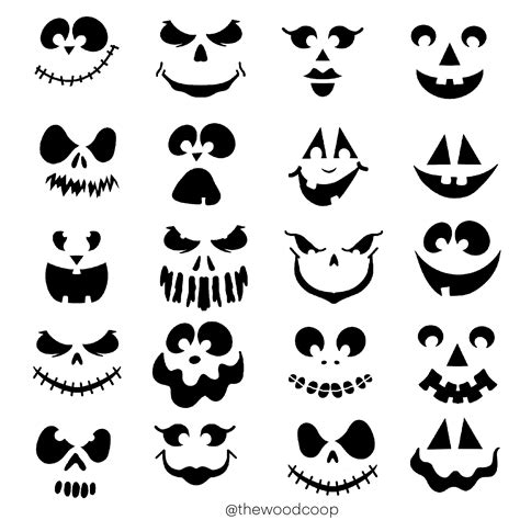 Free Scary Jack O Lantern Stencils