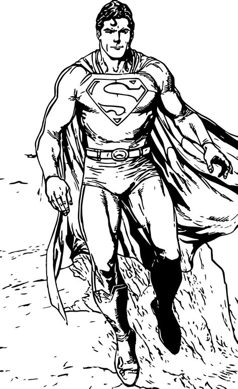 Free superhero coloring pages for kids