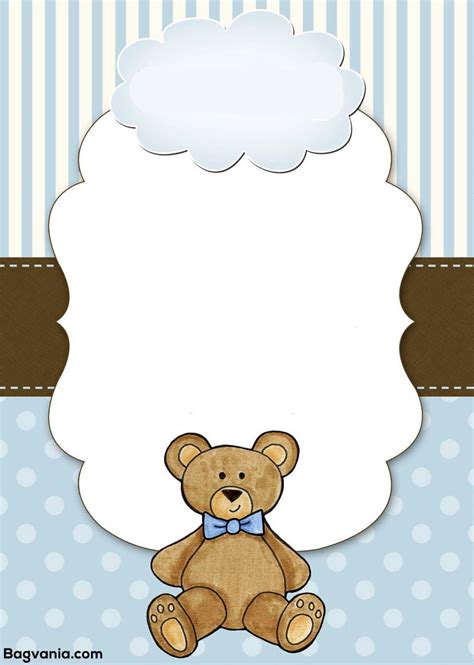 Free Teddy Bear Invitation Templates