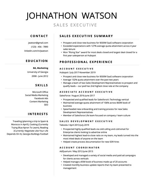 Free Resume Template