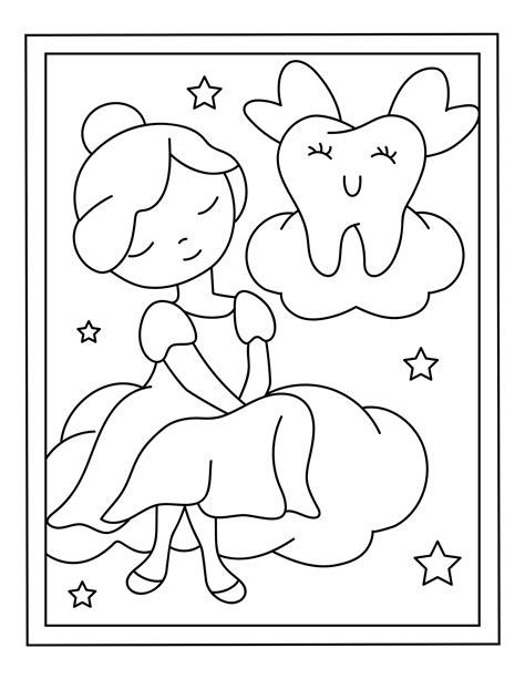 Free Tooth Fairy Coloring Pages