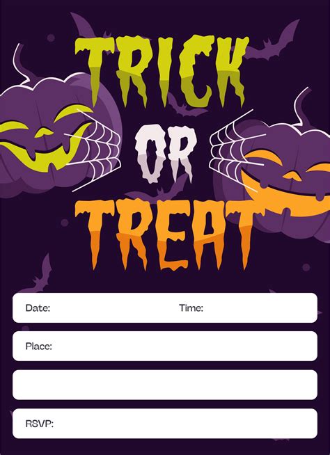 Free Trick or Treat Flyer Templates