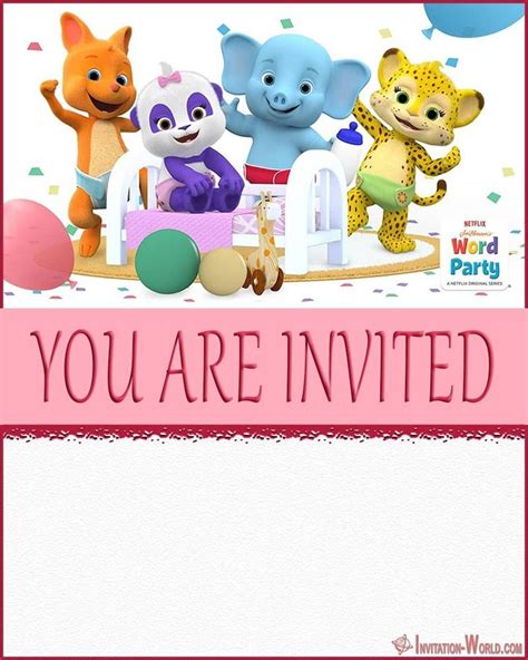 Free Word Party Invitation Templates for Different Occasions