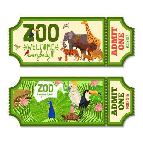 Free Zoo Ticket Template Download for Schools and Groups