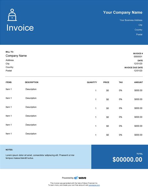 Freelance Invoice Template 1