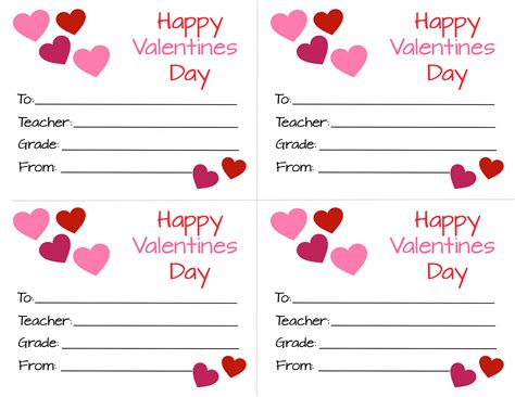 Friendly Valentine Grams Templates