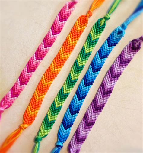 Friendship Bracelet Layered Patterns