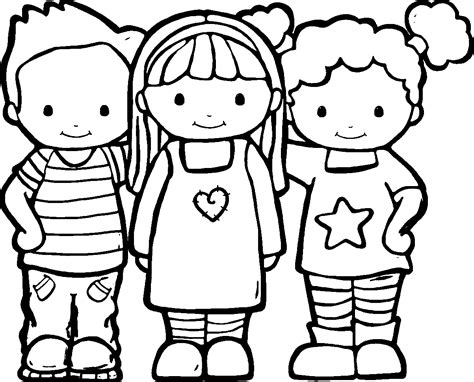 Friendship coloring pages